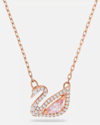 SKOLOCT スコロクト 3D ネックレス ピンク　necklace pink Swarovski Dazzling Swan Necklace Pink Rose Gold Plated (W) 5469989