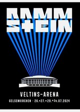Original Rammstein Event Poster Tour 2024 - Gelsenkirchen - Neu 