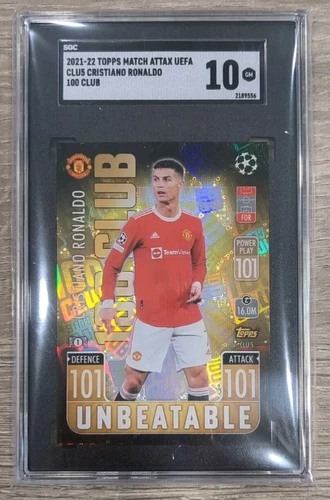 2021 Topps Match Attax Extra #CLU5 Cristiano Ronaldo 100 Club Unbeatable