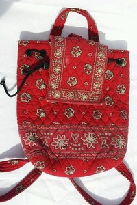red vera bradley backpack