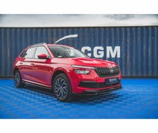 CUP Seitenschweller Ansätze SCHWARZ für Skoda Kamiq Skirts Schweller Leisten ABS