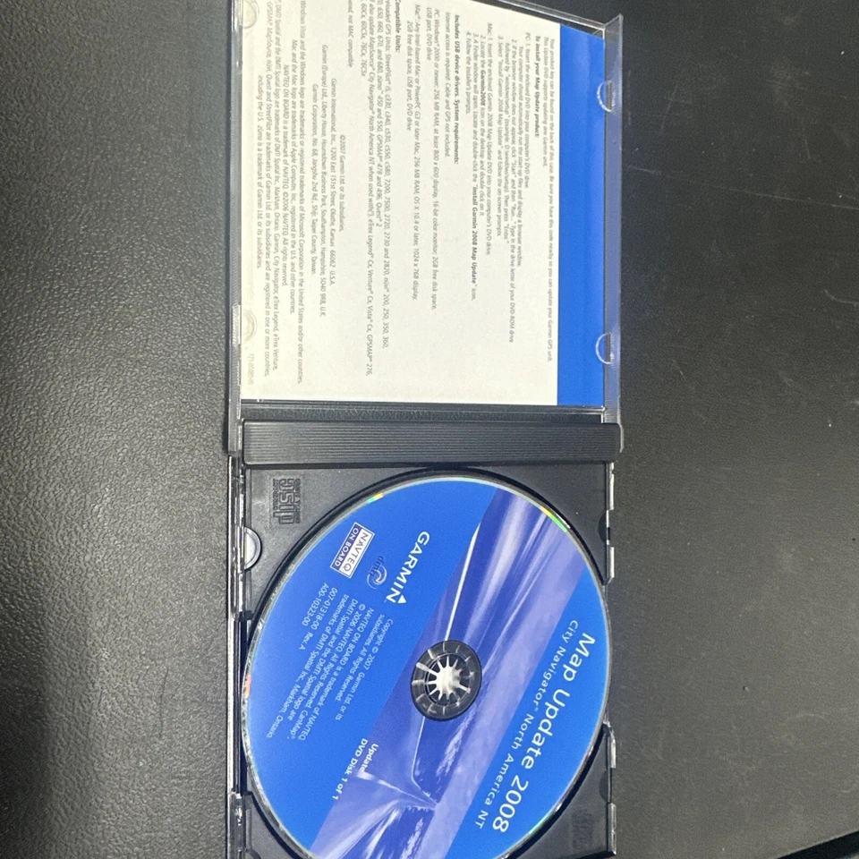 Garmin Map Update DVD 2008 City Navigator North America NT - Universal - Image 2 of 3