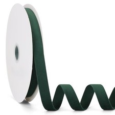 Dark Green Velvet Ribbon Double Faced 5/8 Inch x 20Yd Great for Christmas Wed...