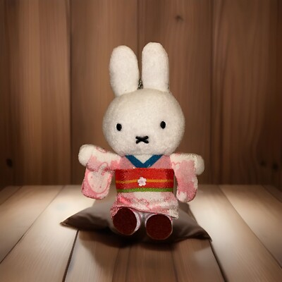 Miffy Sakura Kitchen Kimono Plush Keychain Japan Arashiyama