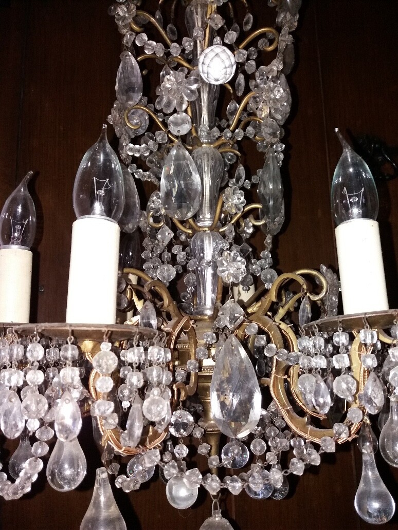 Antique Crystal Chandelier eBay