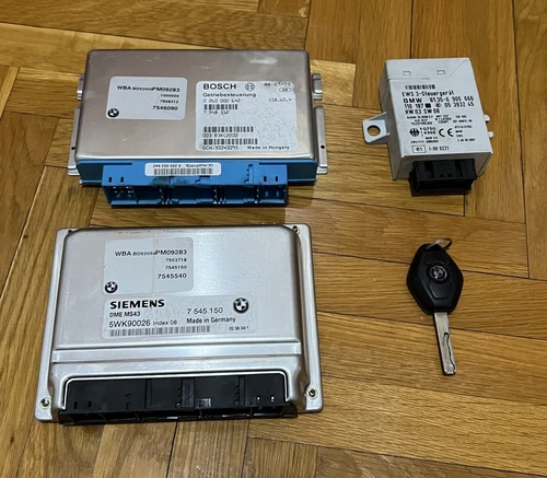 BMW E46 330Ci 330i MS43 M54B30 ECU PCM DME EWS Set AUTOMATIC