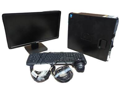 HP Intel Core i5 Inside (Desktop) with monitor, keyboard and mouse + pad + cords