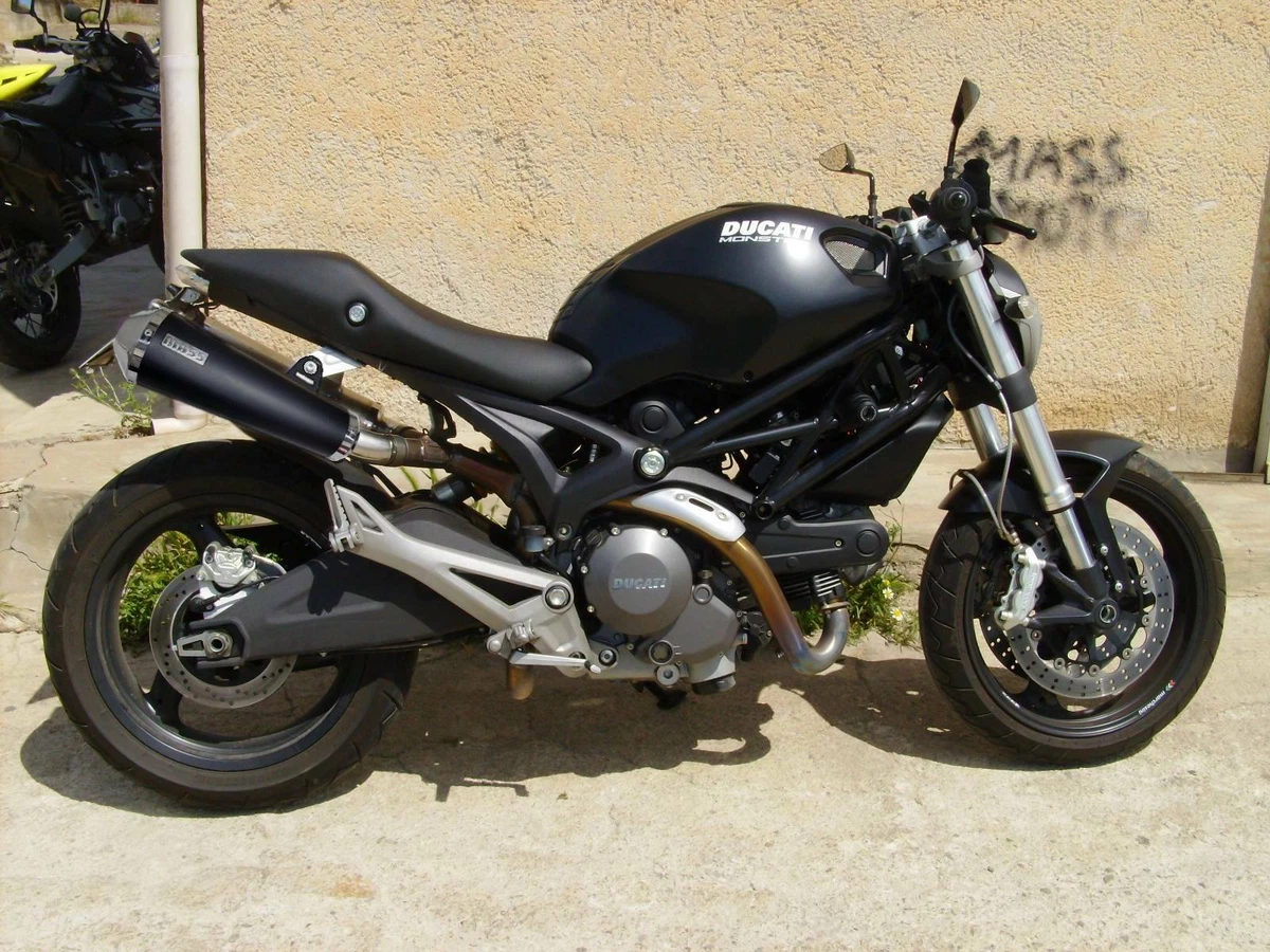 Ducati Monster 696 796 1100 MassMoto Terminale Scarico Tromb Inox