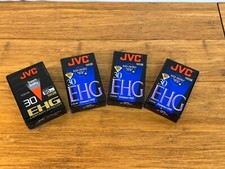 Lot of 4 JVC VHS-C TC-30 EHG 90 Minute Compact VHS