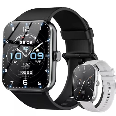 SFK Alexa Smart Watch Calls Bluetooth Heart Rate Blood Pressure iPhone Samsung