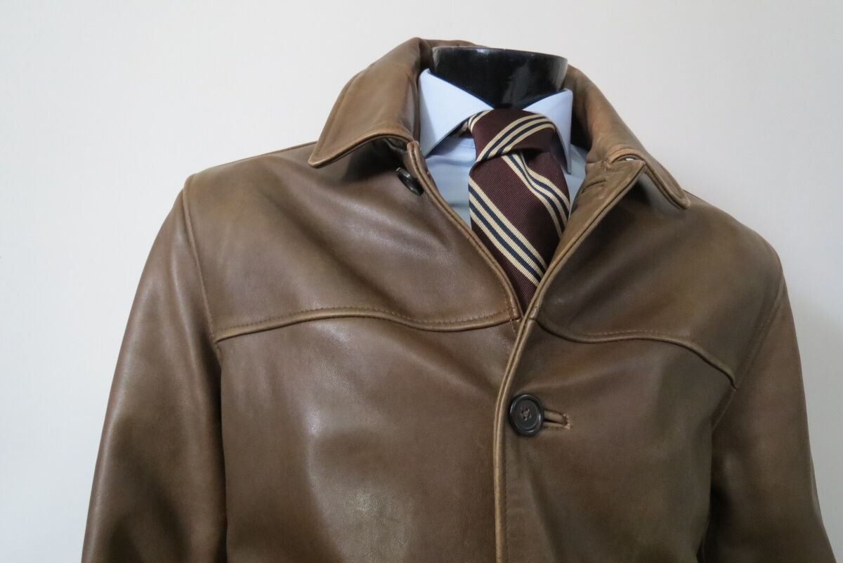 J Crew 100% leather Cigar Brown four button leather jacket J Crew 100% leather Cigar Brown four button leather jacket