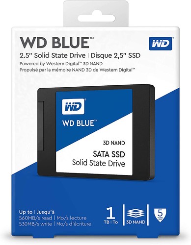 1TB WD Blue 2.5" SSD SATA Internal Solid State Drive 550MB/s Western Digital NEW - Picture 2 of 2