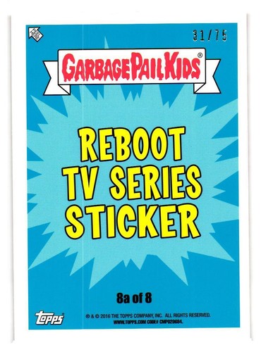2016 GARBAGE PAIL KIDS SERIES 2 PRIME SLIME TRASHY TV PICK YOUR CARD BLOODY RED - Picture 78 of 323