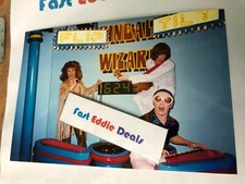 1995 THE WHO ELTON JOHN REAL PHOTO TAKEN AT MADAME TUSSAUDS WAX MUSEUM ONLY ONE