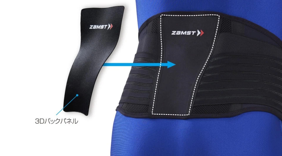 ZAMST ZW-7 Soportes Cintura Soporte Duro Fijación Fuerza Orientada Tipo 5Tallas FedEx Foto 2 de 4