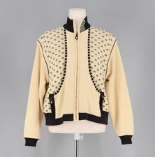 JAMIE SADOCK Vintage Women's Convertible Knit Golf Sweater Jacket Vest Size S