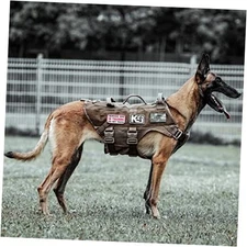  Tactical Dog Harness No Pull forarge Working Dogs Military Dogs Vest L CB