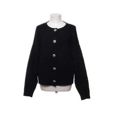 H&M, Strickjacke, Damen, Größe: L, Schwarz, Acryl/Elasthan/Polyester/Wolle #cJE