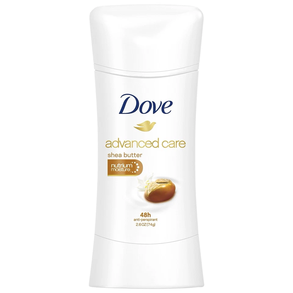 Desodorante antitranspirante de manteca de karité Dove Advanced Care, 2,6 OZ, paquete de 4 Foto 2 de 2