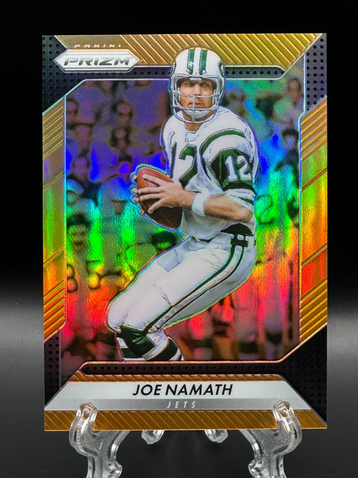 Joe Namath 2016 Panini Prizm Orange /299 New York Jets #155 HOF