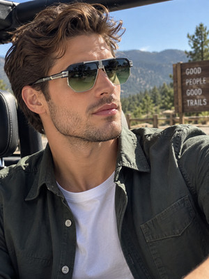 Cazal MOD995 Oversized Angular Sunglasses Casual Street Trendy Shades