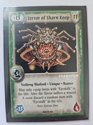 Terror of Sharn Keep | Warlord Saga of the Storm CCG | Warlord  Character