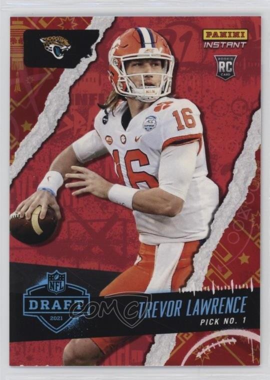 Trevor Lawrence Panini Instant NFL Draft Night #1 Red