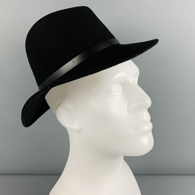 RAG & BONE Größe S Schwarzer Wollfilzhut