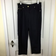 Escada Sport Navy Blue Pants Size 10 Cotton Blend