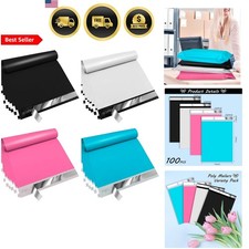 Poly Mailers - 10x13 Inches Pack of 100 Self Seal Waterproof Shipping Bags fo...