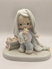 Precious Moments "JUNE" 110043 Vintage 1987 Girl Bride Figurine In Original Box