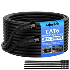 Adoreen 150ft Cat6 Ethernet Cable Shielded RJ45 S/FTP Outdoor Indoor Lightnin...