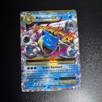 Pokemon M Blastoise EX Ultra Rare Mega Holo 22/108 Evolutions 220 HP
