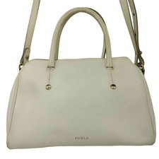 Borsa FURLA Alissa 2Way Mini Boston bianca da donna in pelle a tracolla...