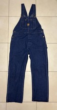 Vintage Big Ben Blue Denim Work Overalls 40x32 Mechanic Construction 6B10DNO