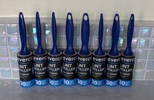 8 Evercare Travel Size Lint Roller Refills 30 Sheets Each Clean Tear All Purpose