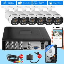 KERUI H.265 8CH DVR Security Camera System with 500G Hard Drive outdoor lot 