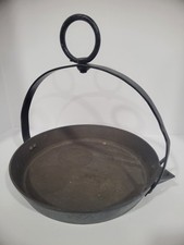 Rare Matthew Swain Bailed Hearth Single Spout #10 Cast Iron Skillet 19th Century