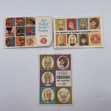 Lot of 3 Vintage The World Of Barbie Fashions Books 1-3 Booklets Mattel 1960s