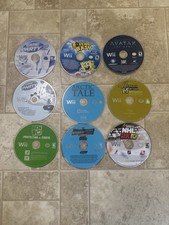 Nintendo Wii Game Lot 9 Discs Only Spongebob Ben 10 Wwe Smackdown Avatar Tested