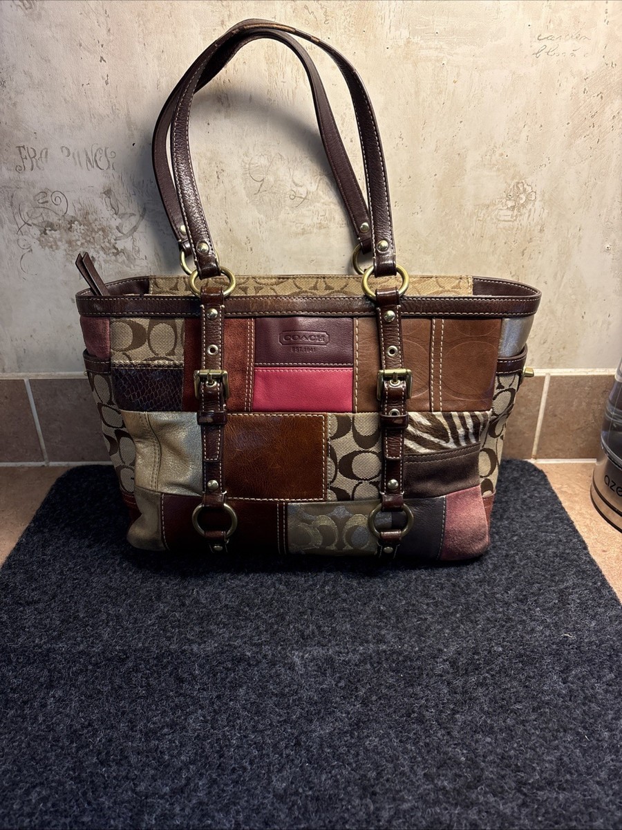 Coach Y2K Holiday Eva Vintage Patchwork Tote Bag Purse | eBay