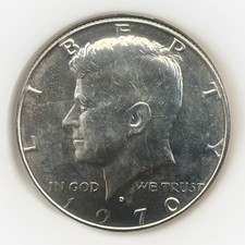 🔑1970-D Kennedy Half Dollar 40% Silver Key Date Choice BU Mint Set