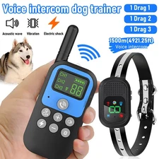 Walkie Talkie Shock Collar for Dog Training Collar 4900ft Rechargeable E-Collar