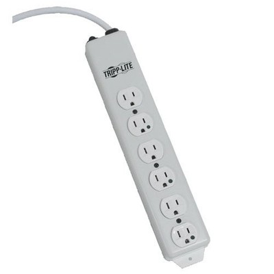 Tripplite PS606HG Power Strip 6 Outlet 6ft Cord Metal White
