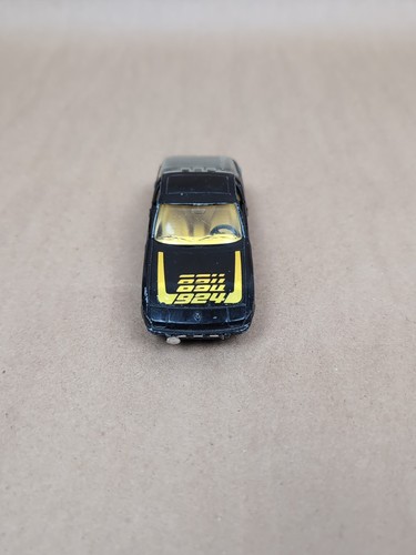 Vintage Corgi Black w/Yellow Interior Porsche 924 Turbo Diecast Some Damage - Picture 2 of 6