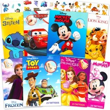 Disney Tattoos Party Favors Mega Assortment  Bundle Includes 8 Disney Favorites