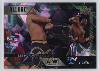 2024 Upper Deck Allure AEW In Action Green Quartz 75/99 Lee Moriarty #IA-12 1g0e