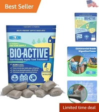 Septic Tank Cleaner - 12 -Friendly Packets for Strong Waste Breakdown