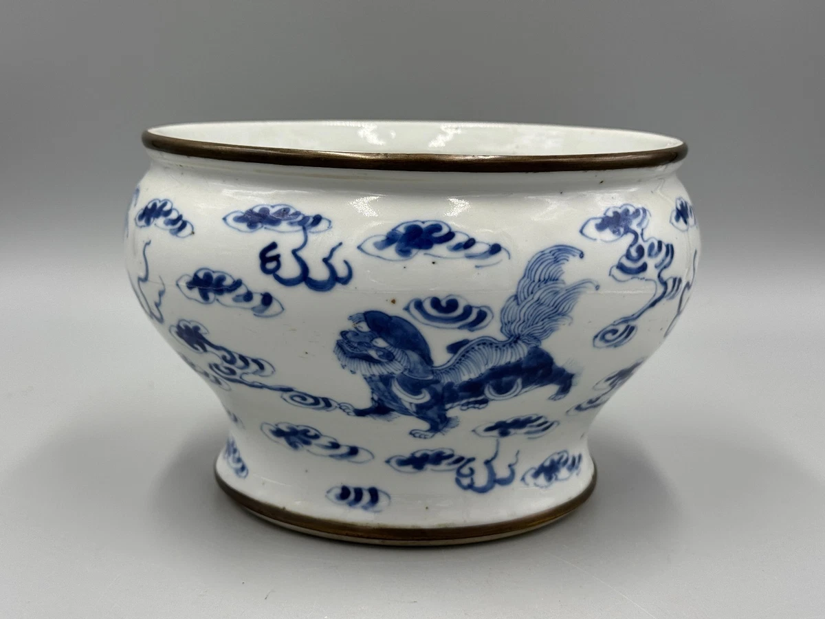 蓝色1800-1849 中国古董花瓶| eBay
