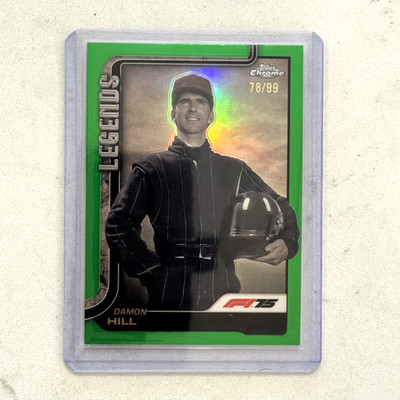 2025 Topps Chrome Formula 1 F1 #150 Damon Hill Green Refractor /99